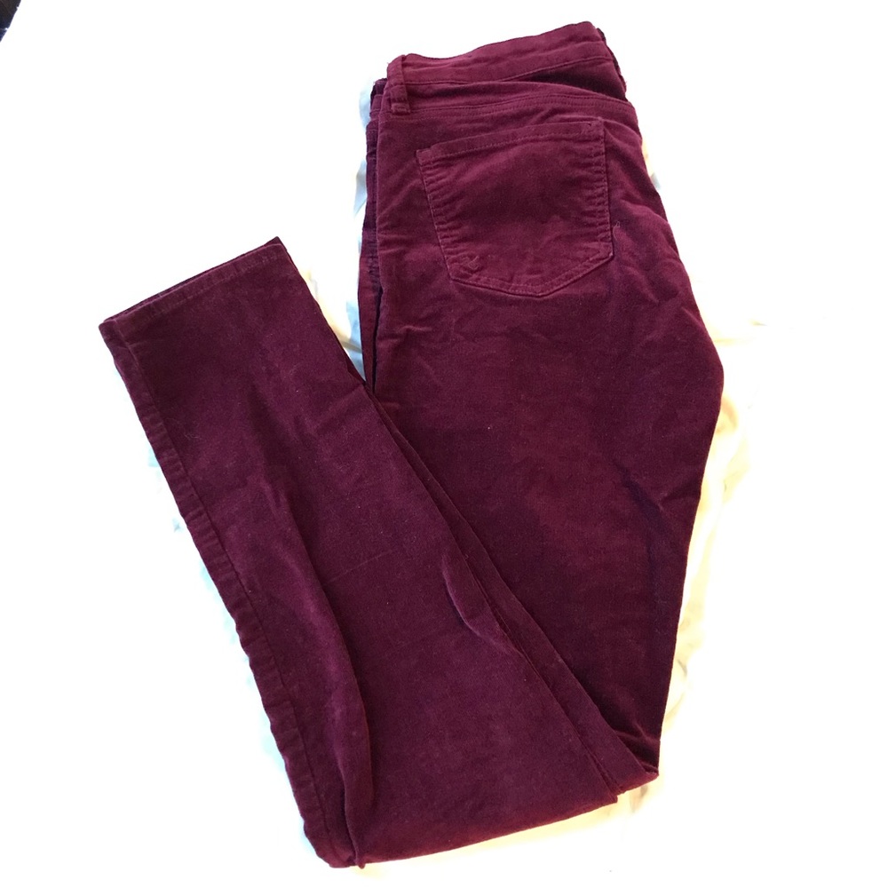 Kut corduroy slim cut jeans burgundy